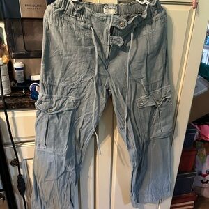 We The Free Sky Blue Cargo Pants